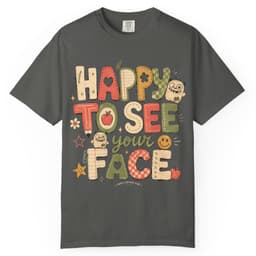 Happy to See Your Face t-shirt in Moss, thumbnail 5
