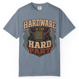 Hardware Is Hard t-shirt in Granite, thumbnail 8