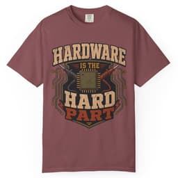 Hardware Is Hard t-shirt in Granite, thumbnail 9