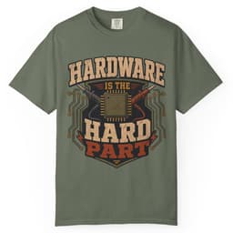Hardware Is Hard t-shirt in Granite, thumbnail 6