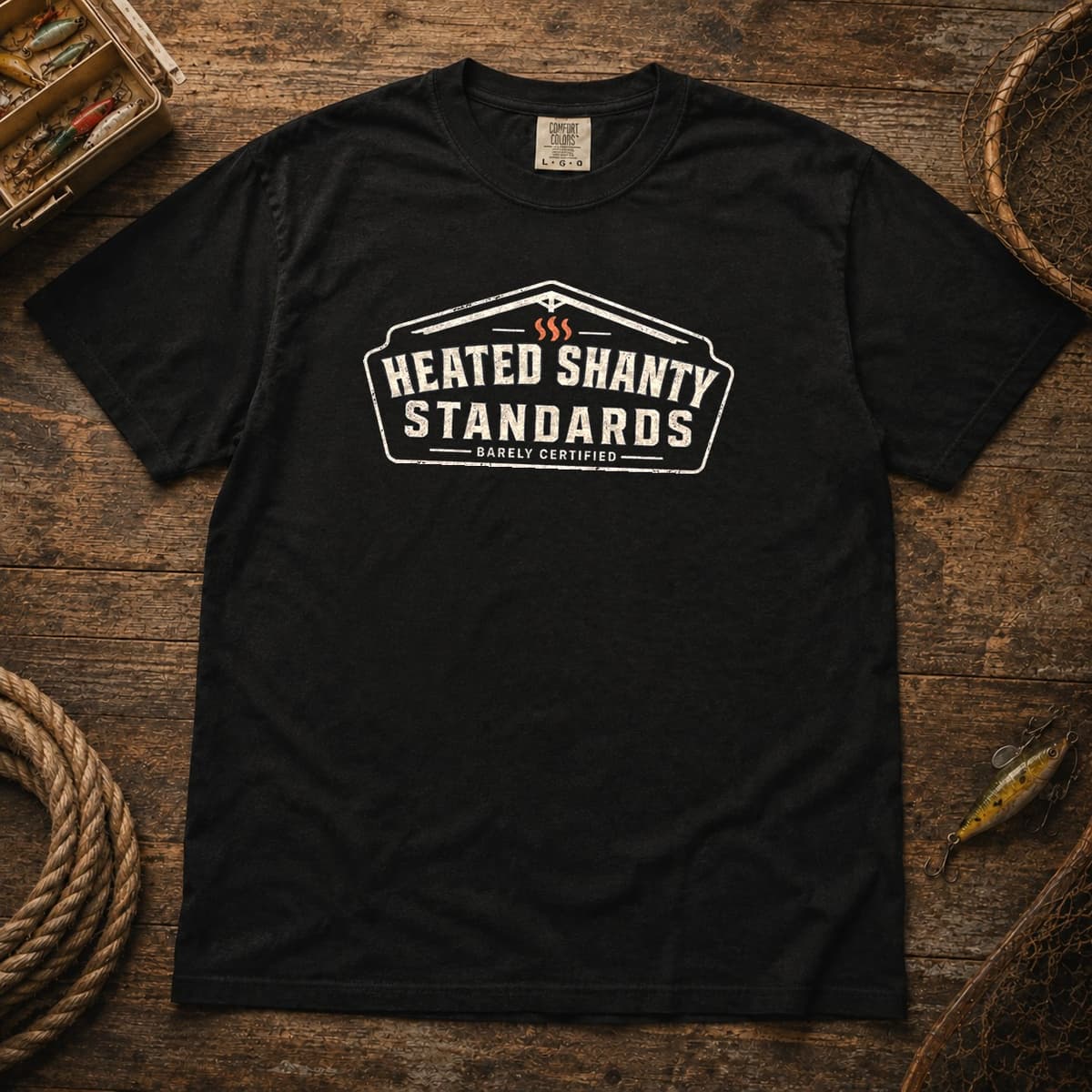 Heated Shanty Standards t-shirt in Espresso, photo 2