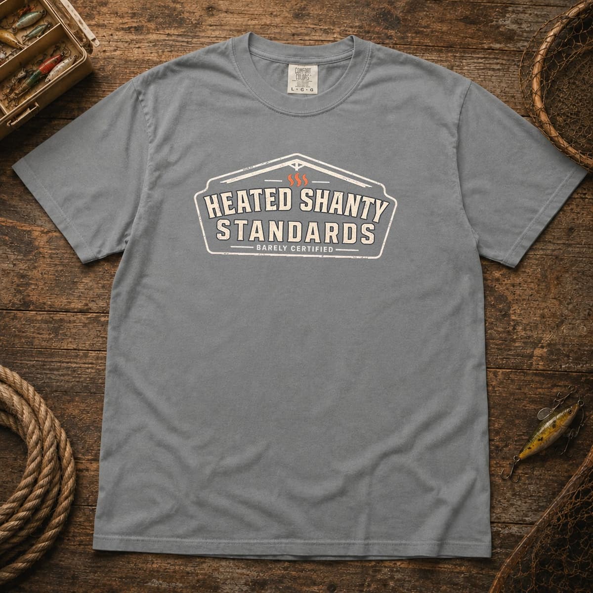 Heated Shanty Standards t-shirt in Espresso, photo 7