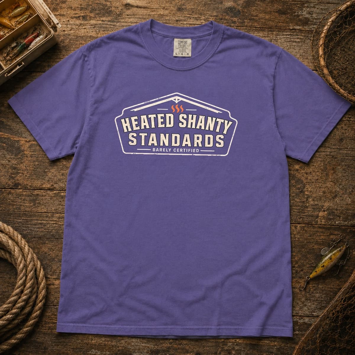 Heated Shanty Standards t-shirt in Espresso, photo 6
