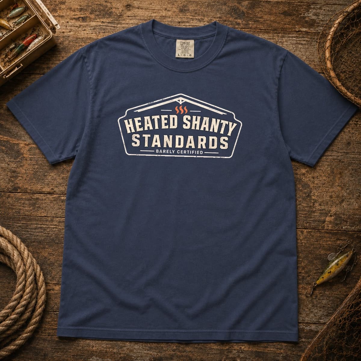 Heated Shanty Standards t-shirt in Espresso, photo 3