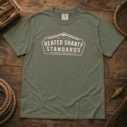 Heated Shanty Standards t-shirt in Espresso, thumbnail 5