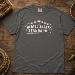 Heated Shanty Standards t-shirt in Espresso, thumbnail 4