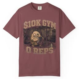 Ten Thousand Dollar Gym t-shirt in Moss, thumbnail 9