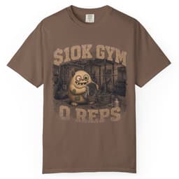 Ten Thousand Dollar Gym t-shirt in Moss, thumbnail 4