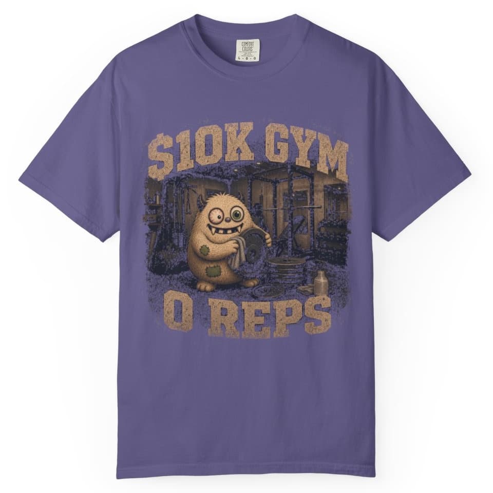 Ten Thousand Dollar Gym t-shirt in Moss, photo 6