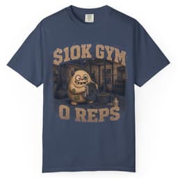 Ten Thousand Dollar Gym t-shirt in Moss, thumbnail 3