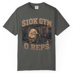 Ten Thousand Dollar Gym t-shirt in Moss, thumbnail 5