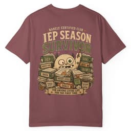 IEP Paperwork Survivor t-shirt in Moss, thumbnail 15
