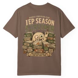IEP Paperwork Survivor t-shirt in Moss, thumbnail 7