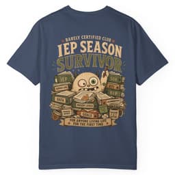 IEP Paperwork Survivor t-shirt in Moss, thumbnail 5