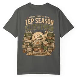 IEP Paperwork Survivor t-shirt in Moss, thumbnail 9