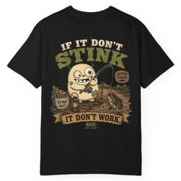 Stink Bait Logic t-shirt in Blue Jean, thumbnail 3