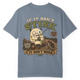 Stink Bait Logic t-shirt in Blue Jean, thumbnail 1