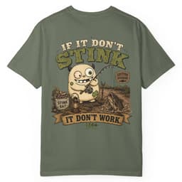 Stink Bait Logic t-shirt in Blue Jean, thumbnail 11