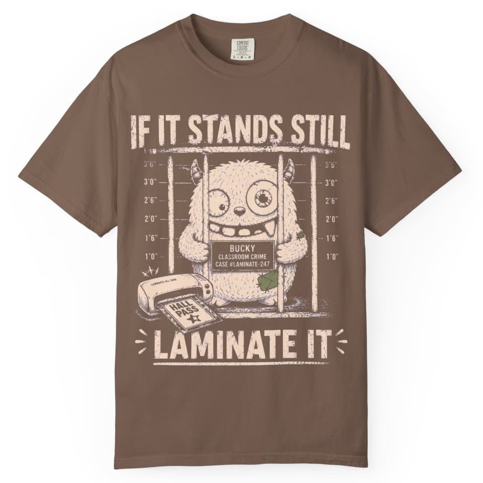 Laminate Everything t-shirt in Espresso, photo 1