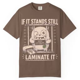 Laminate Everything t-shirt in Espresso, thumbnail 1