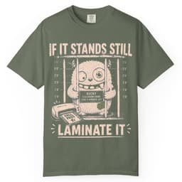 Laminate Everything t-shirt in Espresso, thumbnail 5