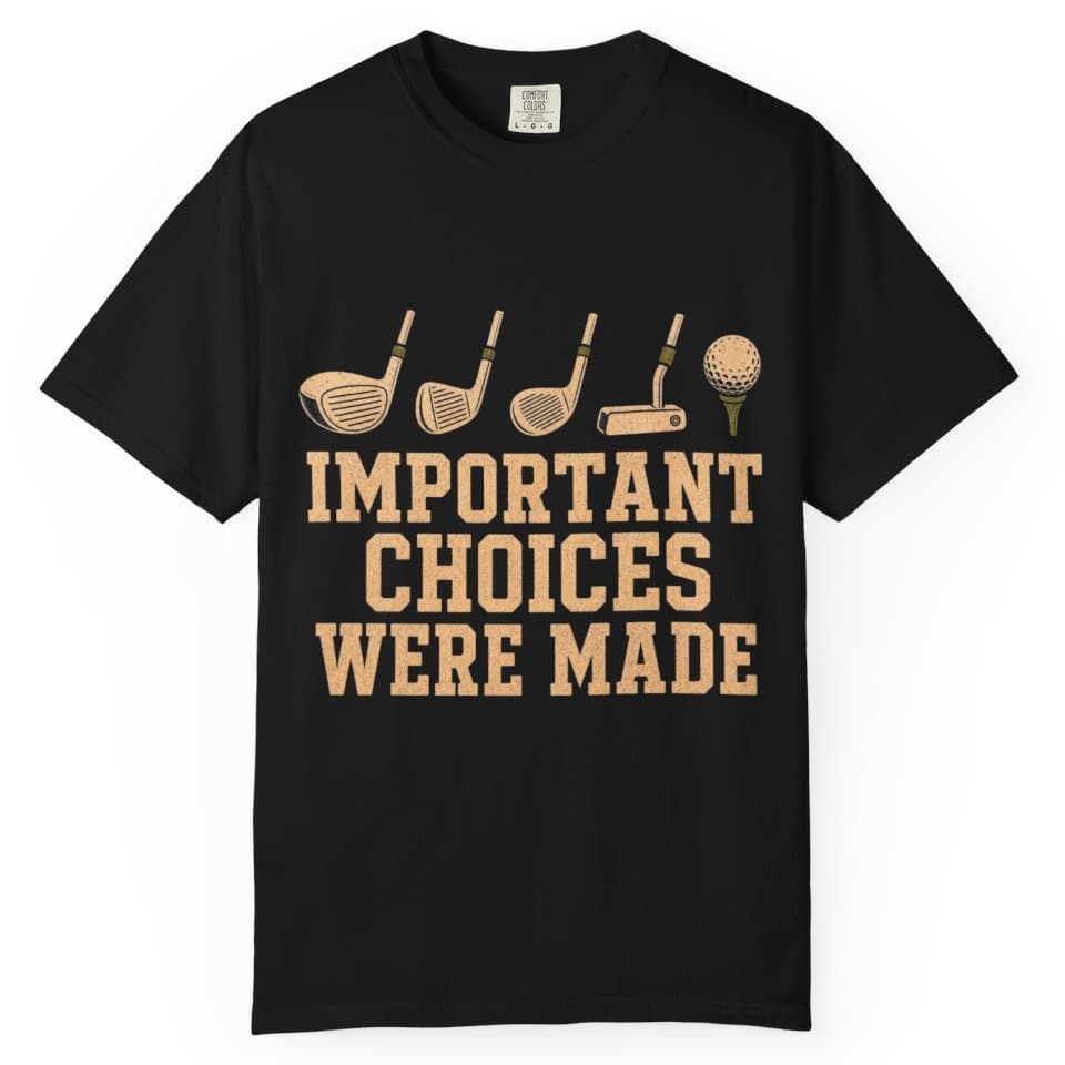Important Choices Were Made t-shirt in Midnight, photo 2