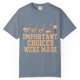 Important Choices Were Made t-shirt in Midnight, thumbnail 7