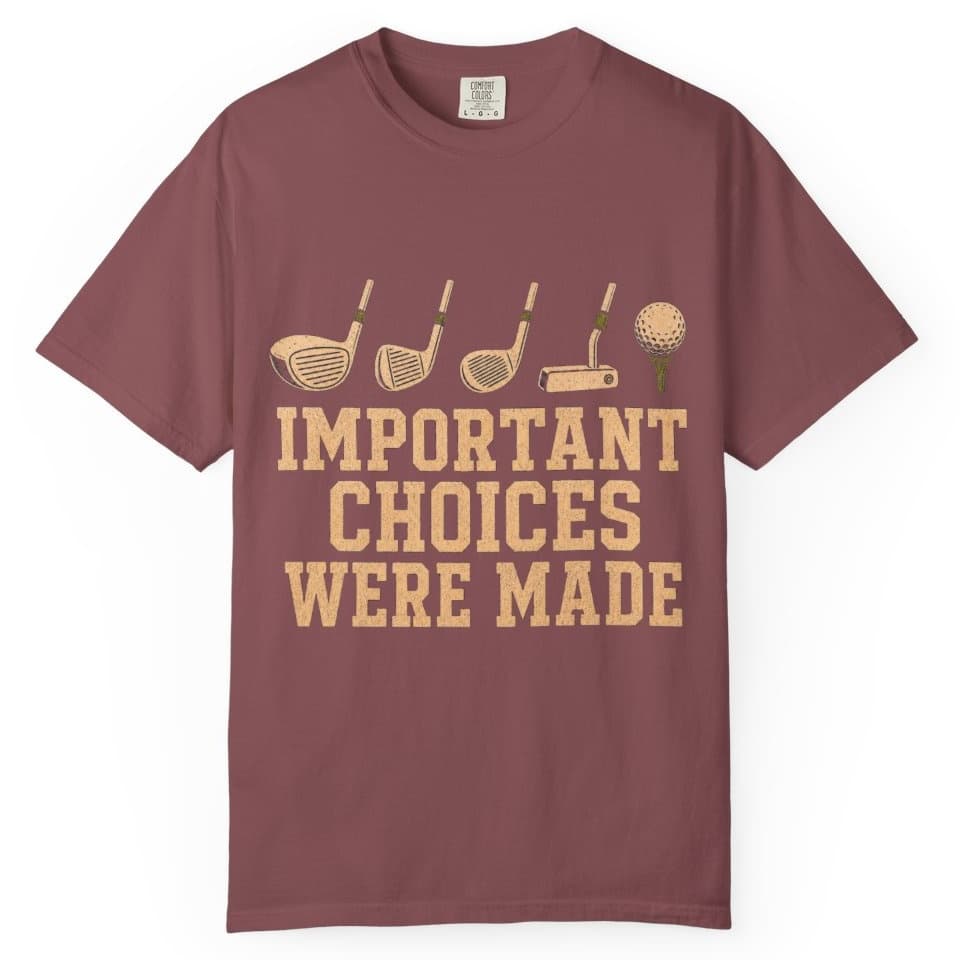Important Choices Were Made t-shirt in Midnight, photo 8