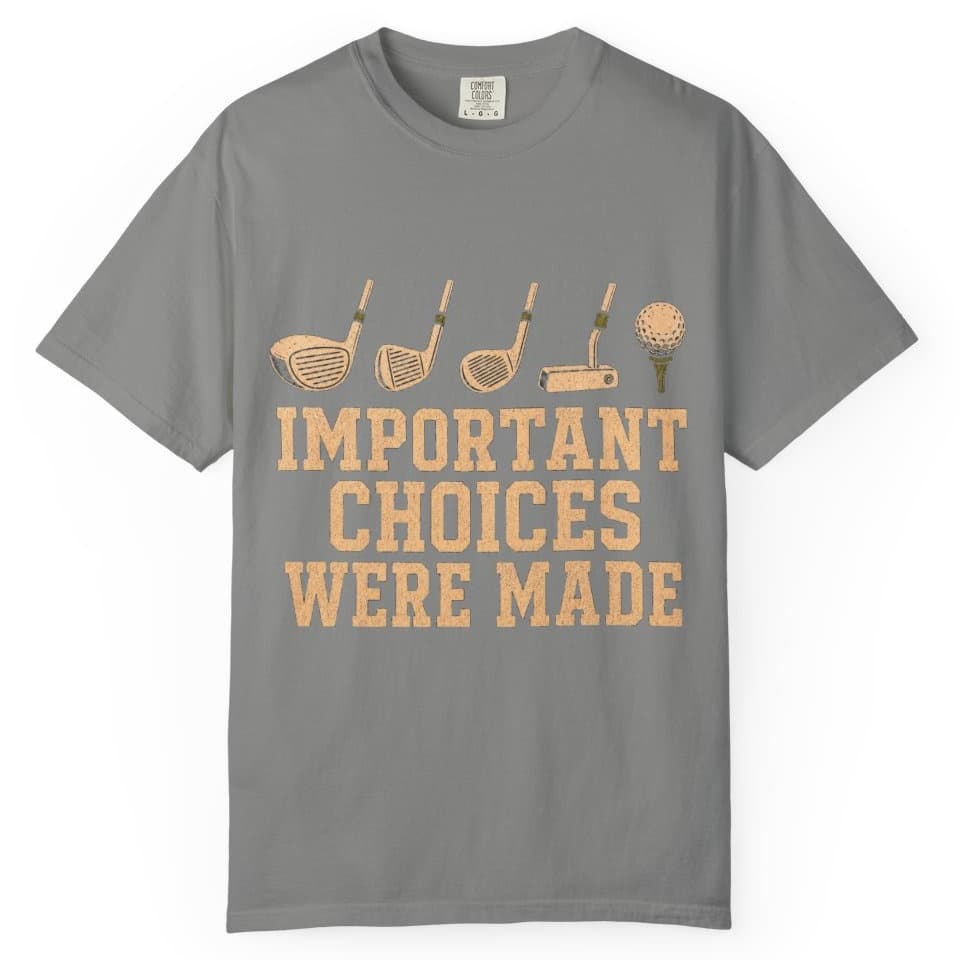Important Choices Were Made t-shirt in Midnight, photo 6