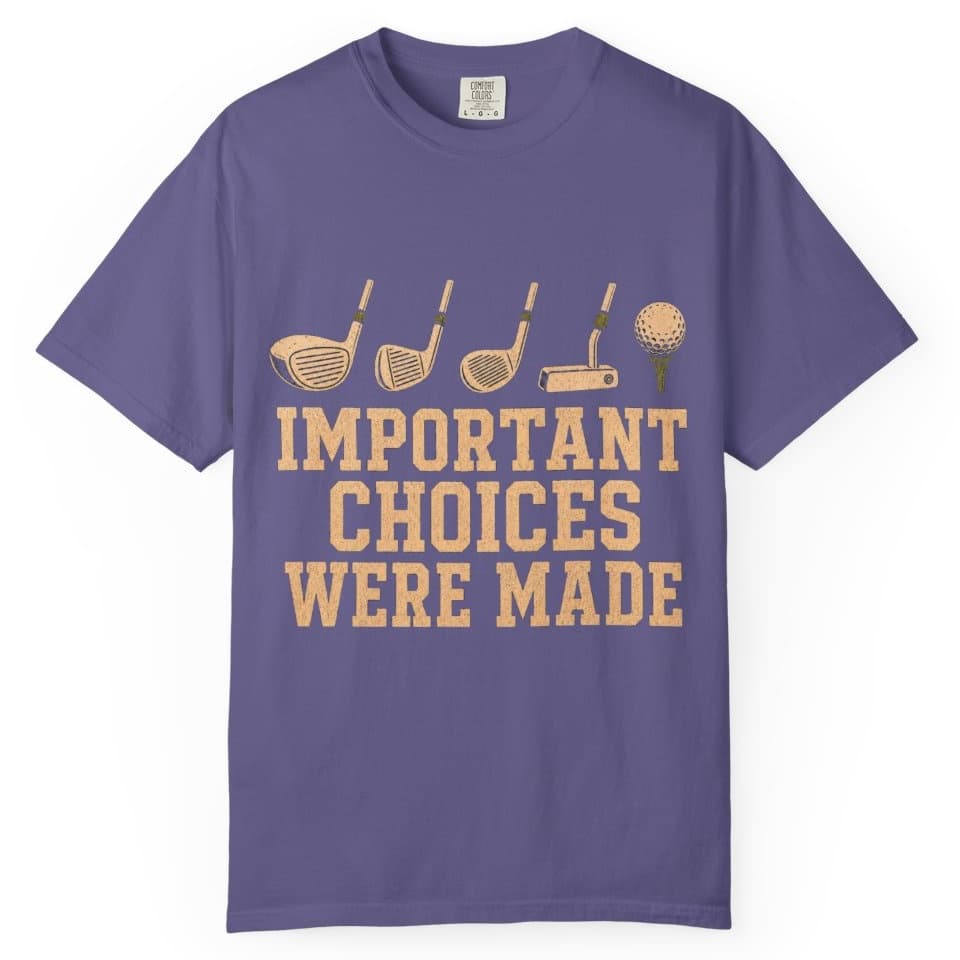 Important Choices Were Made t-shirt in Midnight, photo 5