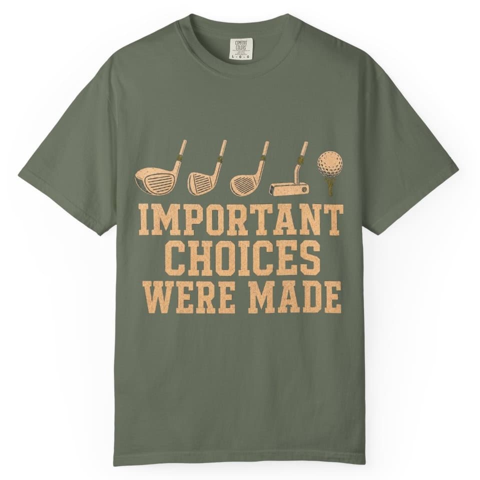 Important Choices Were Made t-shirt in Midnight, photo 4