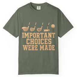 Important Choices Were Made t-shirt in Midnight, thumbnail 4