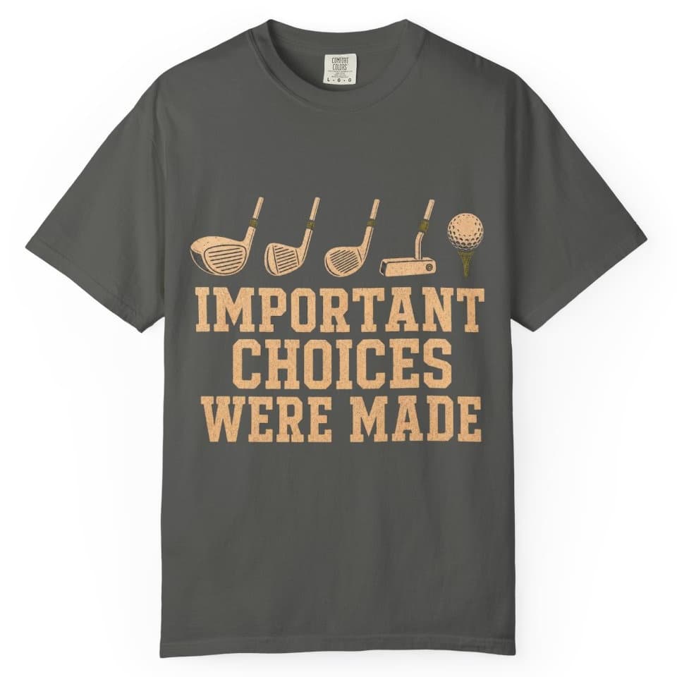 Important Choices Were Made t-shirt in Midnight, photo 3