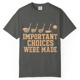 Important Choices Were Made t-shirt in Midnight, thumbnail 3