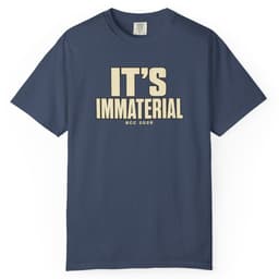 It's Immaterial t-shirt in Blue Jean, thumbnail 3