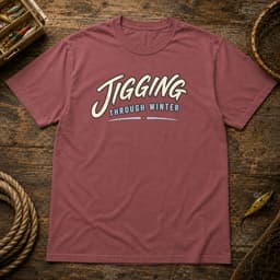 Jigging Through Winter t-shirt in Black, thumbnail 8
