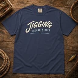 Jigging Through Winter t-shirt in Black, thumbnail 2