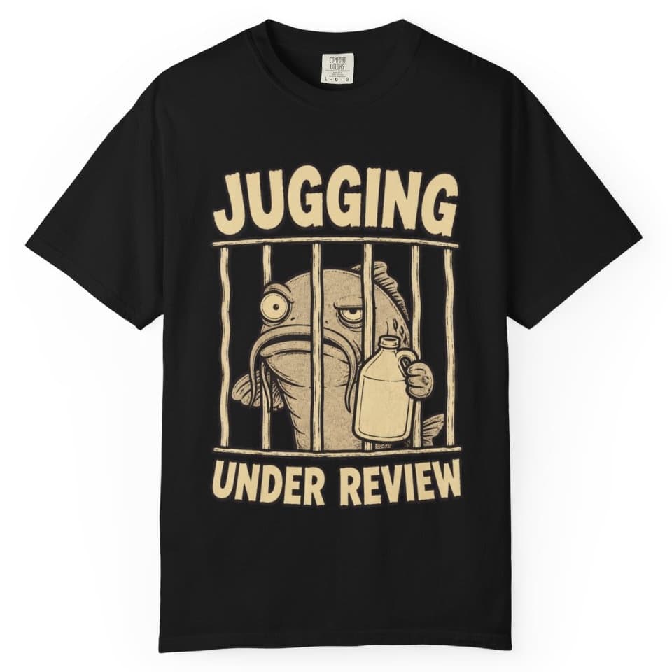 Jugging Under Review Catfish Shirt t-shirt in Moss, photo 2