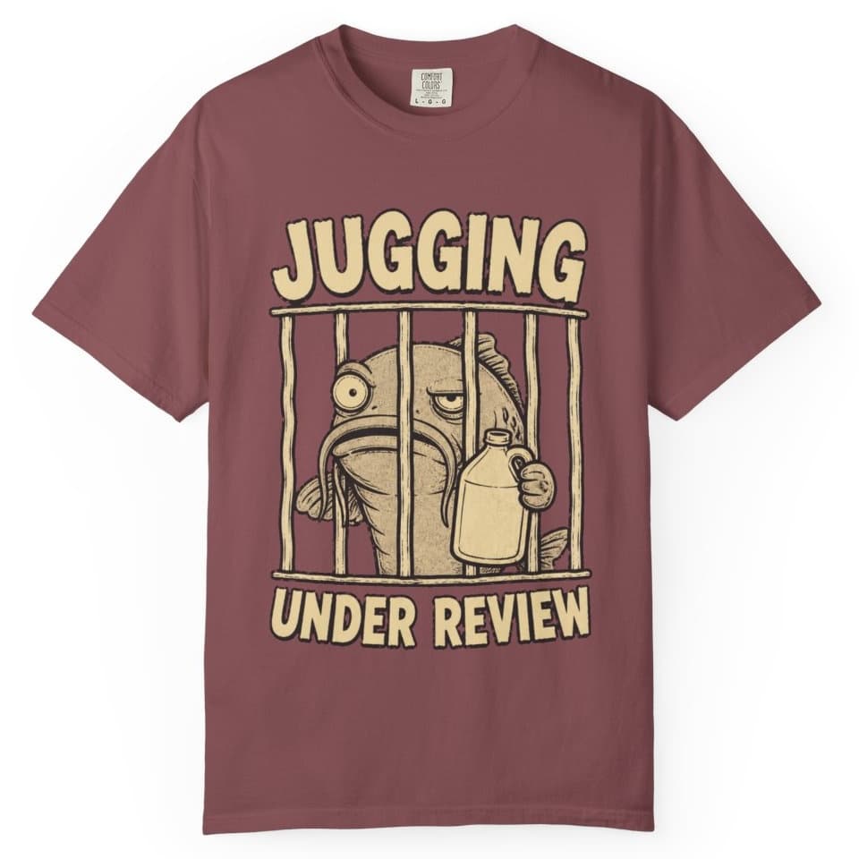 Jugging Under Review Catfish Shirt t-shirt in Moss, photo 10