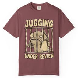 Jugging Under Review Catfish Shirt t-shirt in Moss, thumbnail 10