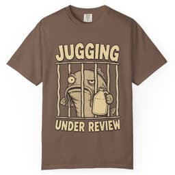 Jugging Under Review Catfish Shirt t-shirt in Moss, thumbnail 4