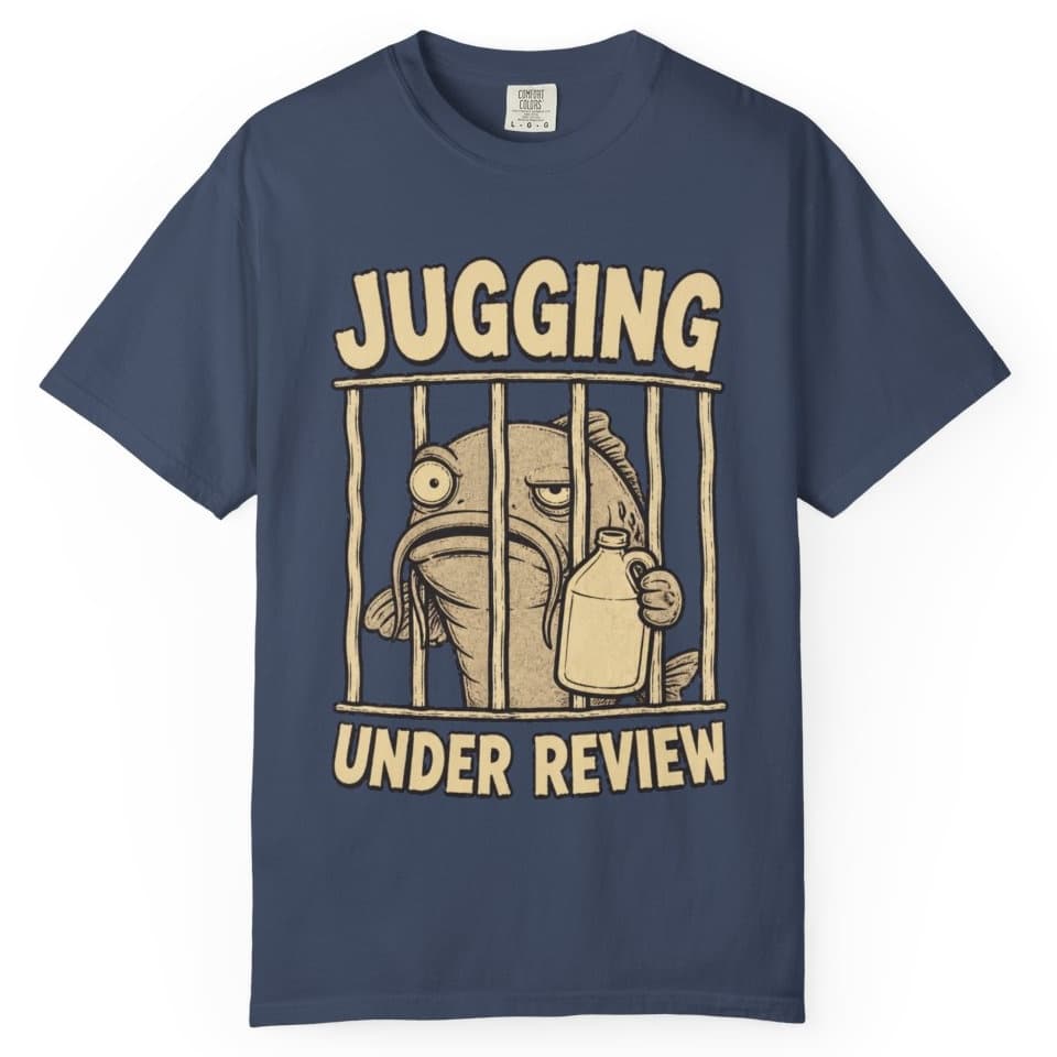 Jugging Under Review Catfish Shirt t-shirt in Moss, photo 3