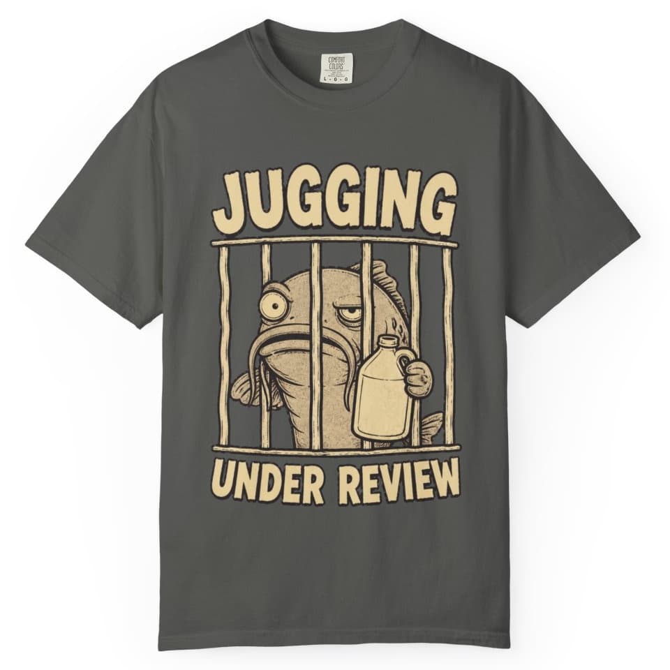 Jugging Under Review Catfish Shirt t-shirt in Moss, photo 5