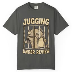 Jugging Under Review Catfish Shirt t-shirt in Moss, thumbnail 5