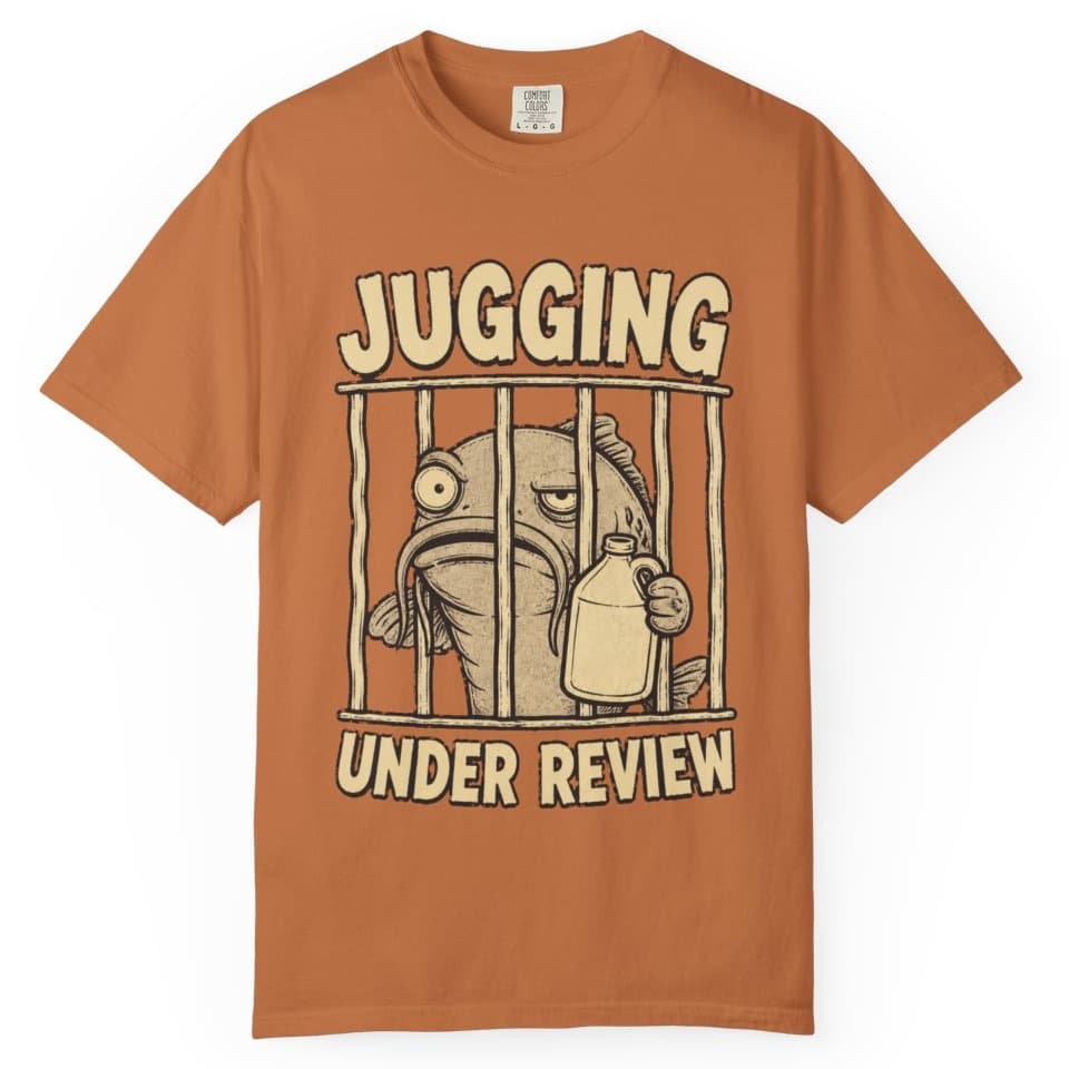 Jugging Under Review Catfish Shirt t-shirt in Moss, photo 12