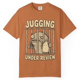 Jugging Under Review Catfish Shirt t-shirt in Moss, thumbnail 12