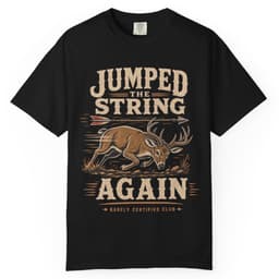 Jumped The String t-shirt in Black, thumbnail 1