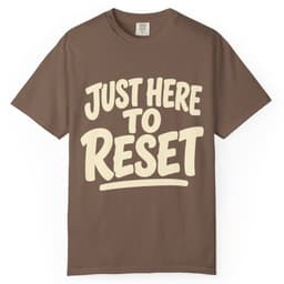 Just Here To Reset V3 t-shirt in Black, thumbnail 3