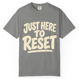 Just Here To Reset V3 t-shirt in Black, thumbnail 7
