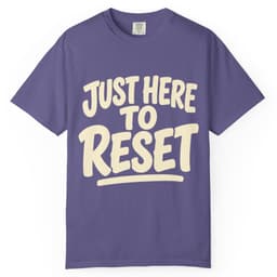 Just Here To Reset V3 t-shirt in Black, thumbnail 6